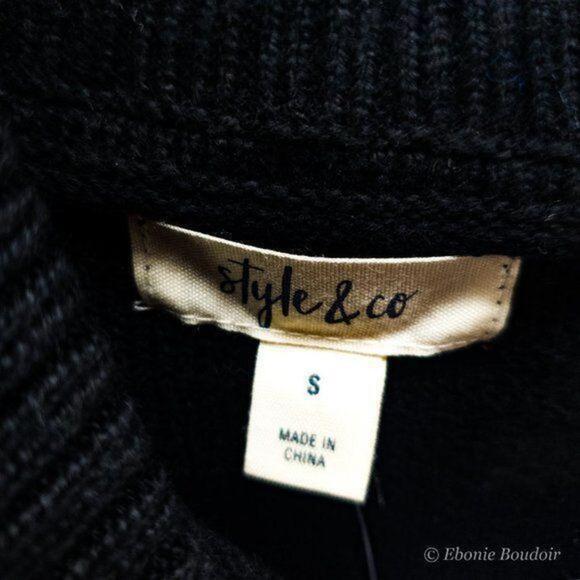 Style & Co Multi-Color Long-Sleeve Sweater - Picture 4 of 5